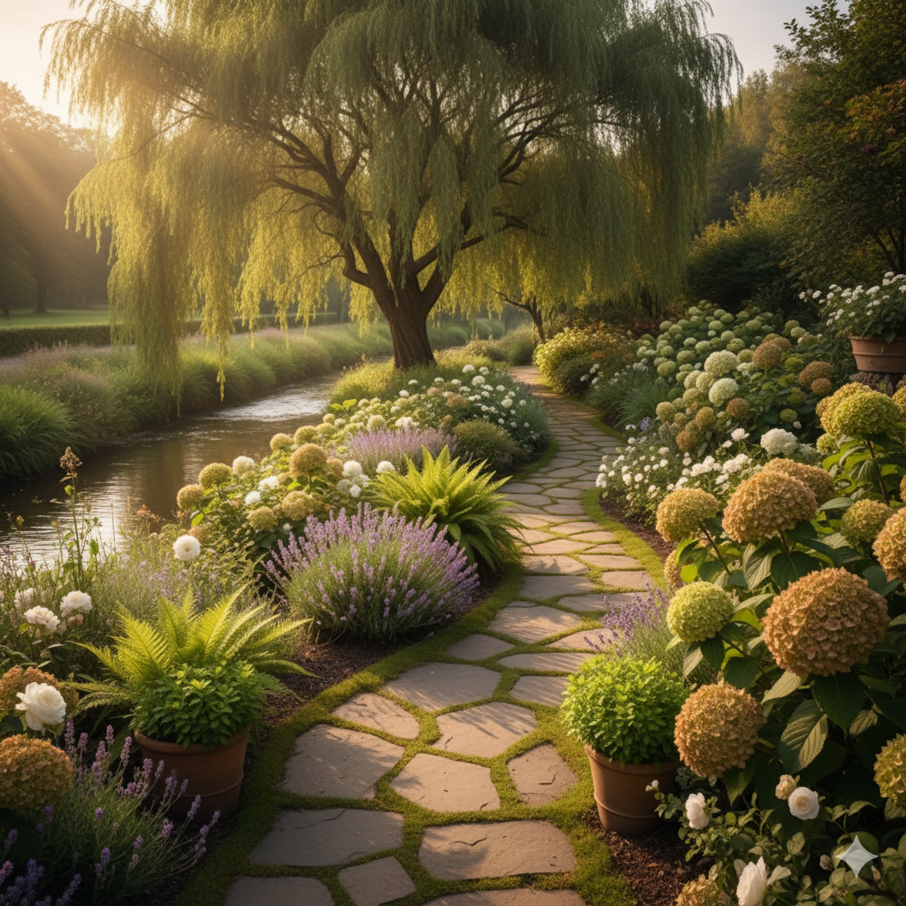 Cabin exterior at dusk